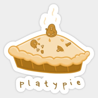 Platypus pie - platypie Sticker